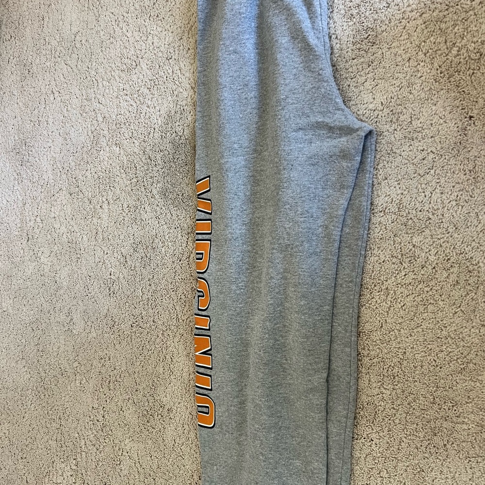 Gray Kids Bottoms with Virginia Print